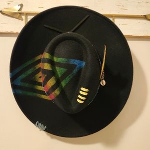 Colorful Prism Hat with Flair